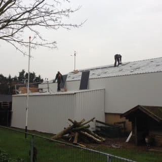 Fase 5 van de renovatie van het dak in 's-Gravenzande