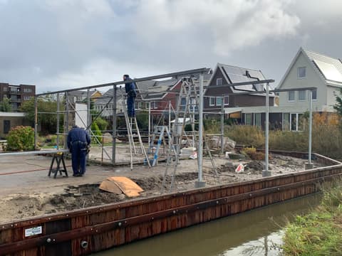 Fase 6 van de renovatie van kasschuur Doerstaete in Wateringen