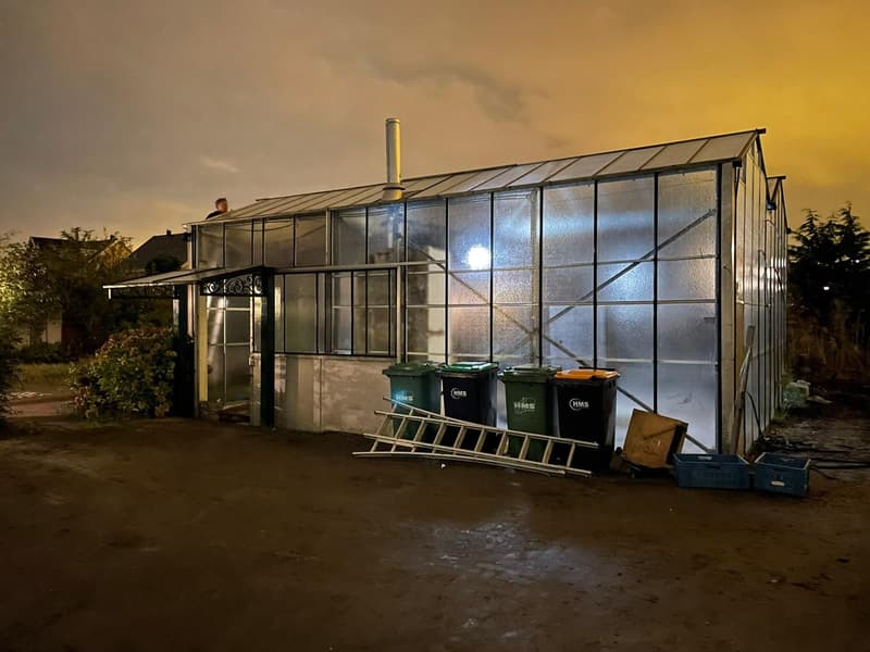 Voor de renovatie: kasschuur Doerstaete in Wateringen