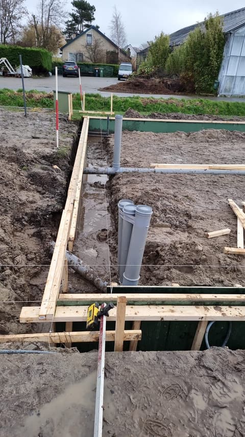 Fase 10 van de nieuwbouw van de schuur in 's-Gravenzande