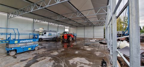 Fase 8 van de nieuwbouw van schuur Dolder in Boskoop