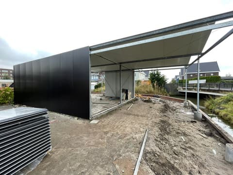 Fase 8 van de renovatie van kasschuur Doerstaete in Wateringen