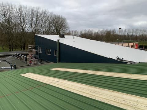 Fase 10 van de renovatie van sporthal Reyerparc in Ridderkerk