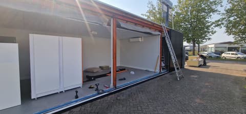 Fase 2 van de renovatie van bedrijfspand Tegelfloor in Breda