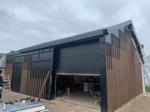 Fase 21 van de nieuwbouw van de schuur in 's-Gravenzande
