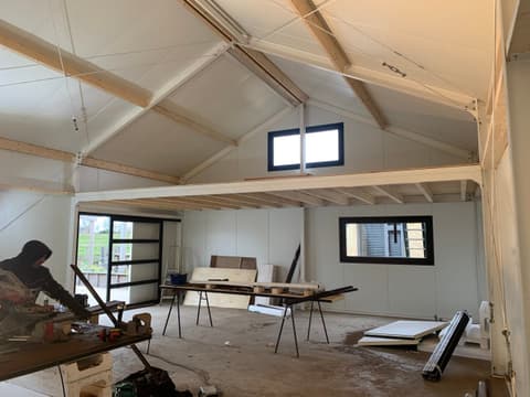 Fase 23 van de nieuwbouw van de schuur in 's-Gravenzande