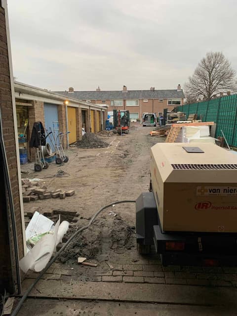 Fase 9 van de renovatie van bedrijfsruimte Koornneef Versmarkt in 's-Gravenzande