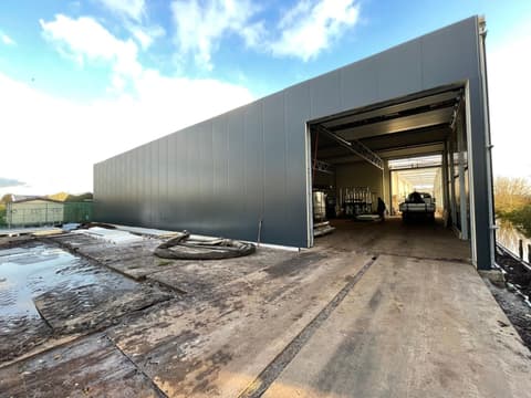 Fase 12 van de nieuwbouw van schuur Dolder in Boskoop