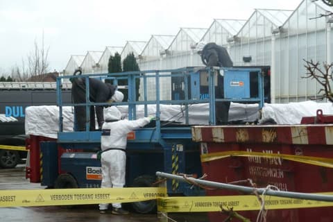 Fase 5 van de dakrenovatie van het dak in 's-Gravenzande