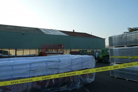 Fase 3 van de asbestsanering van het project in 's-Gravenzande