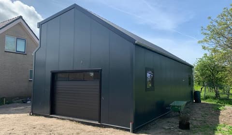 Na de nieuwbouw: de schuur in Maasland