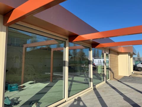Fase 17 van de nieuwbouw van de schuur in Poeldijk