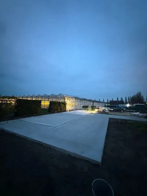 Fase 6 van de nieuwbouw van de schuur in Poeldijk